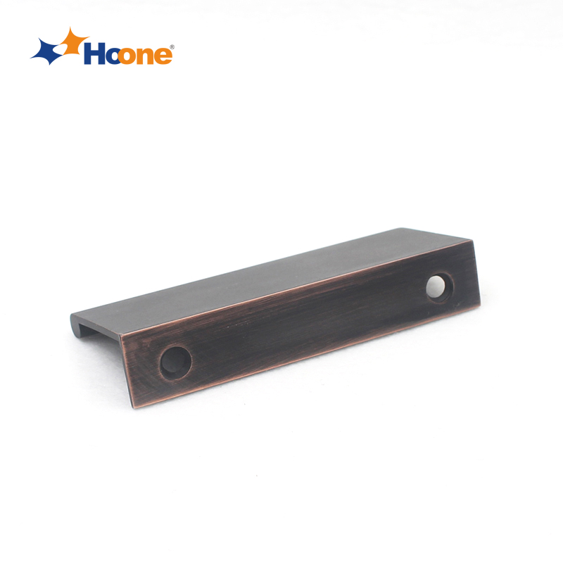 Hoone -Modern matt black handle furniture hardware zinc alloy A5771