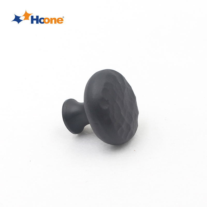 Hoone -Oil Rubbed Bronze Cabinet Pulls Unique Matt Black Knob For Drawer Furniture-1