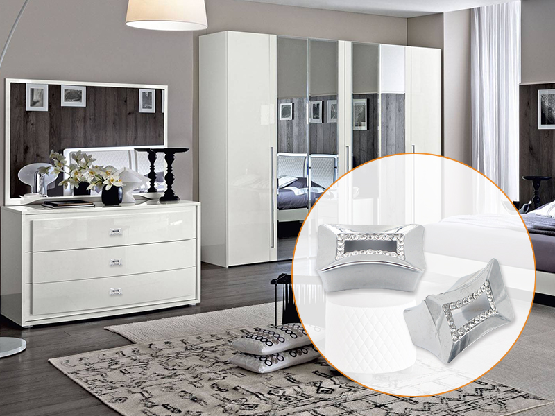 Crystal knob for drawer furniture handle zinc alloy A10183