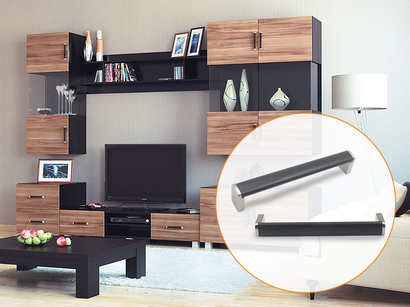 Europe quality kitchen drawer handle furniture hardware zinc alloy and steel stainless A7201