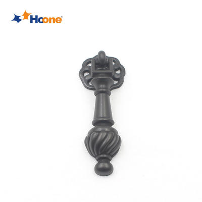 Black antique brass ring pull handle furniture hardware zinc alloy A6548