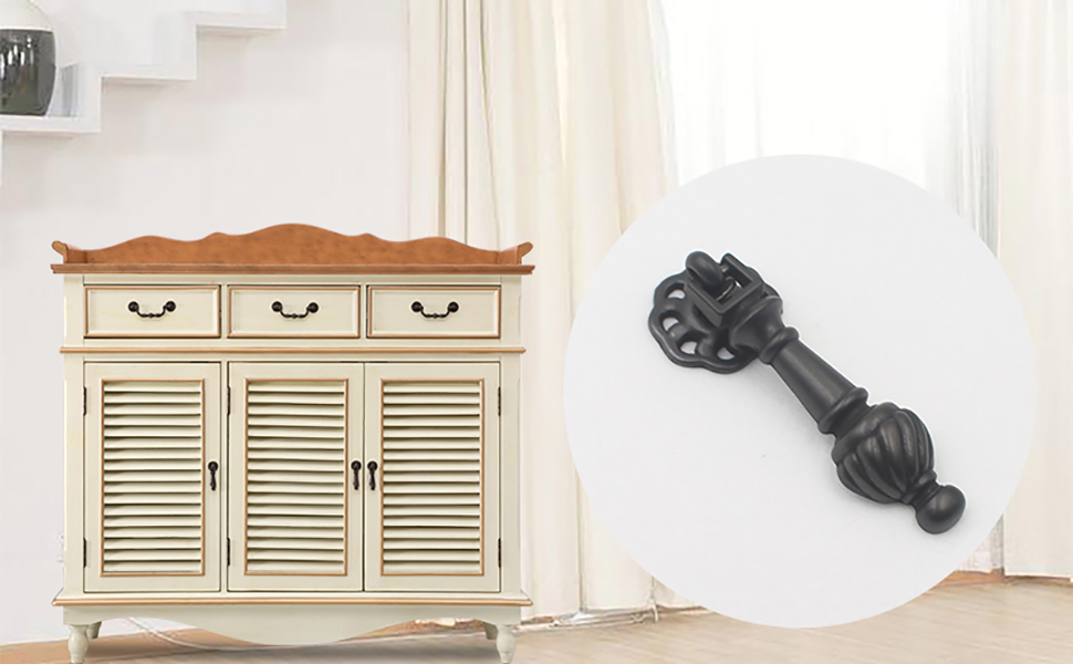 Hoone american black kitchen cabinet handles furniture hardware wholesale-4
