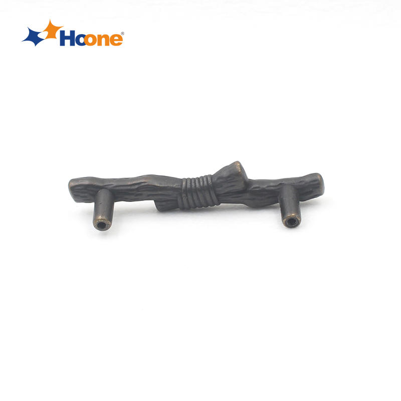 Classic american style handle branch shaped furniture hardware zinc alloy A10172