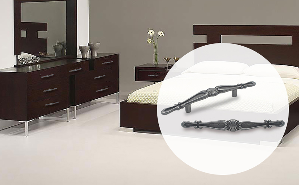 Hoone copper kitchen handles furniture hardware for cabinet wardrobe drawer-4