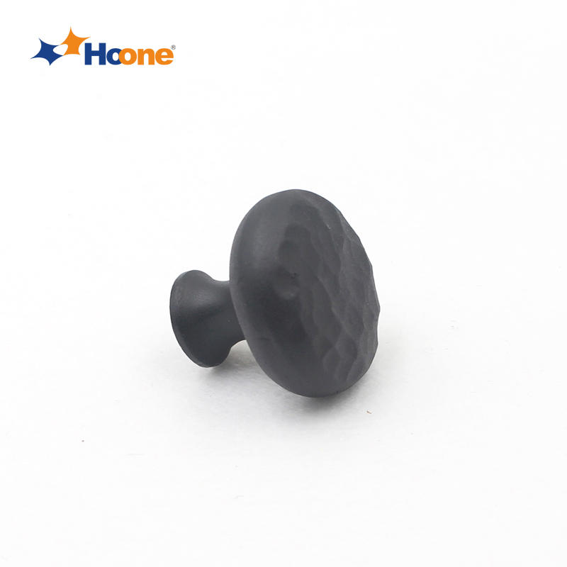 Unique matt black knob for drawer furniture hardware zinc alloy A6667