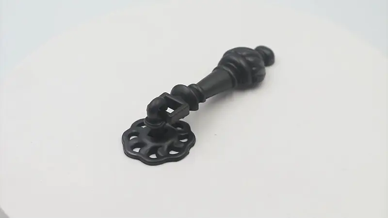 Black antique brass ring pull handle furniture hardware zinc alloy A6548 video