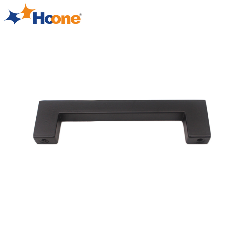 Hoone -Modern Matte black simple style handle zinc alloy A3662