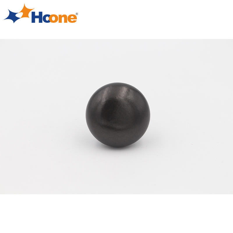 American Style Black Solid Round Single Hole Knob A4508-3