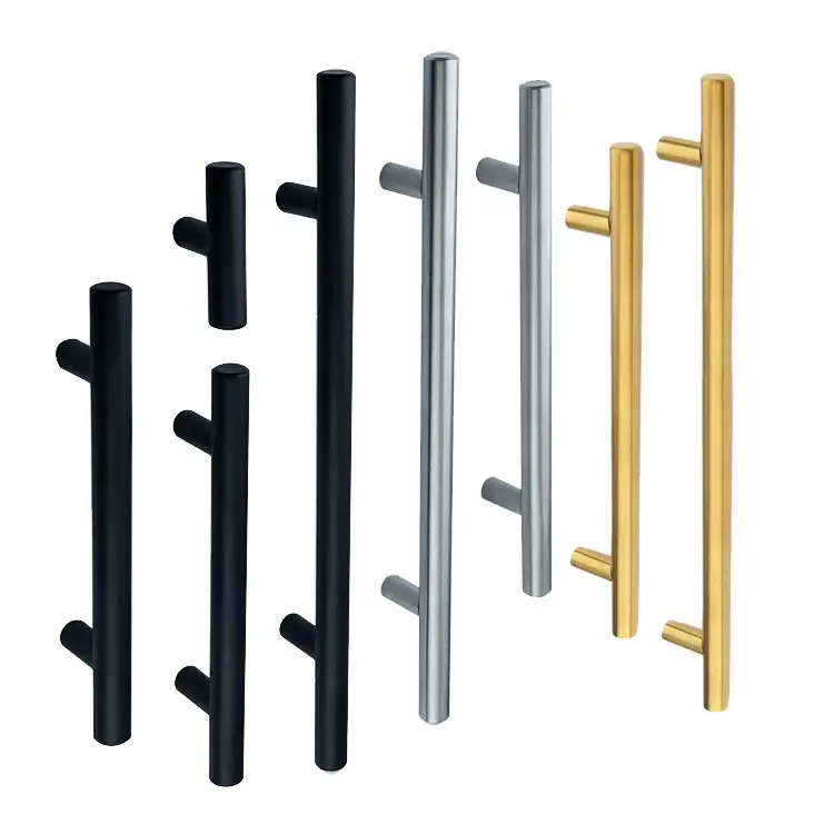 Round stainless steel handle